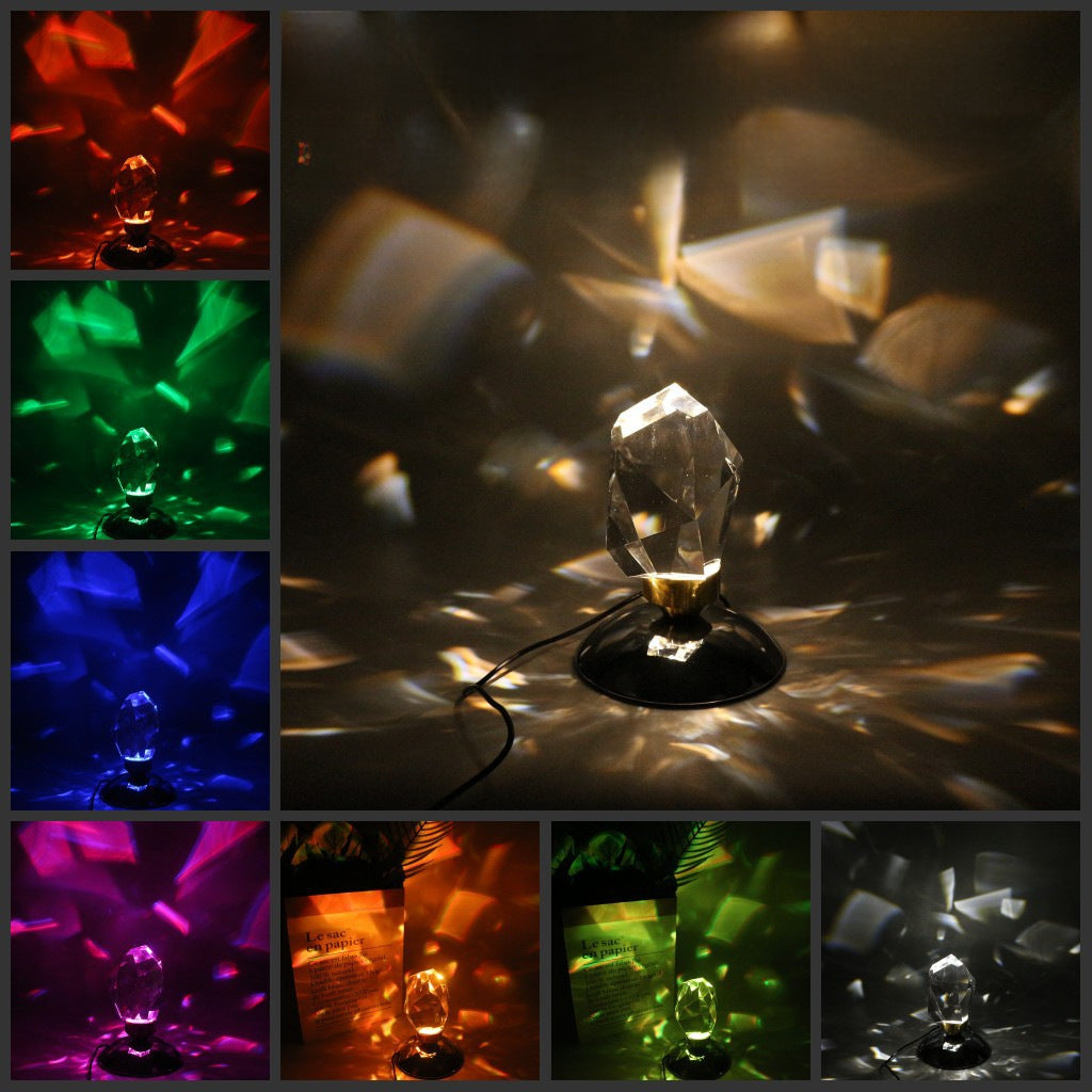 Light and Shadow Diamond Crystal Lamp