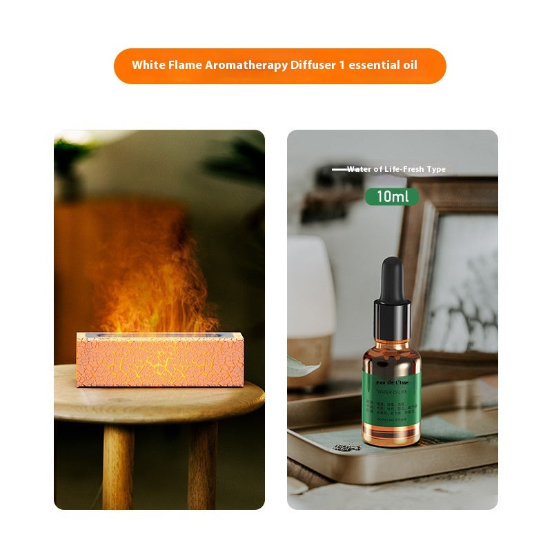 Desktop Colorful Simulation Flame Aroma Diffuser