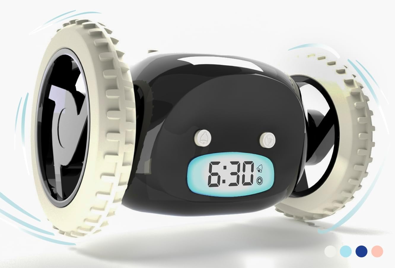 A running alarm clock, an interesting gift.