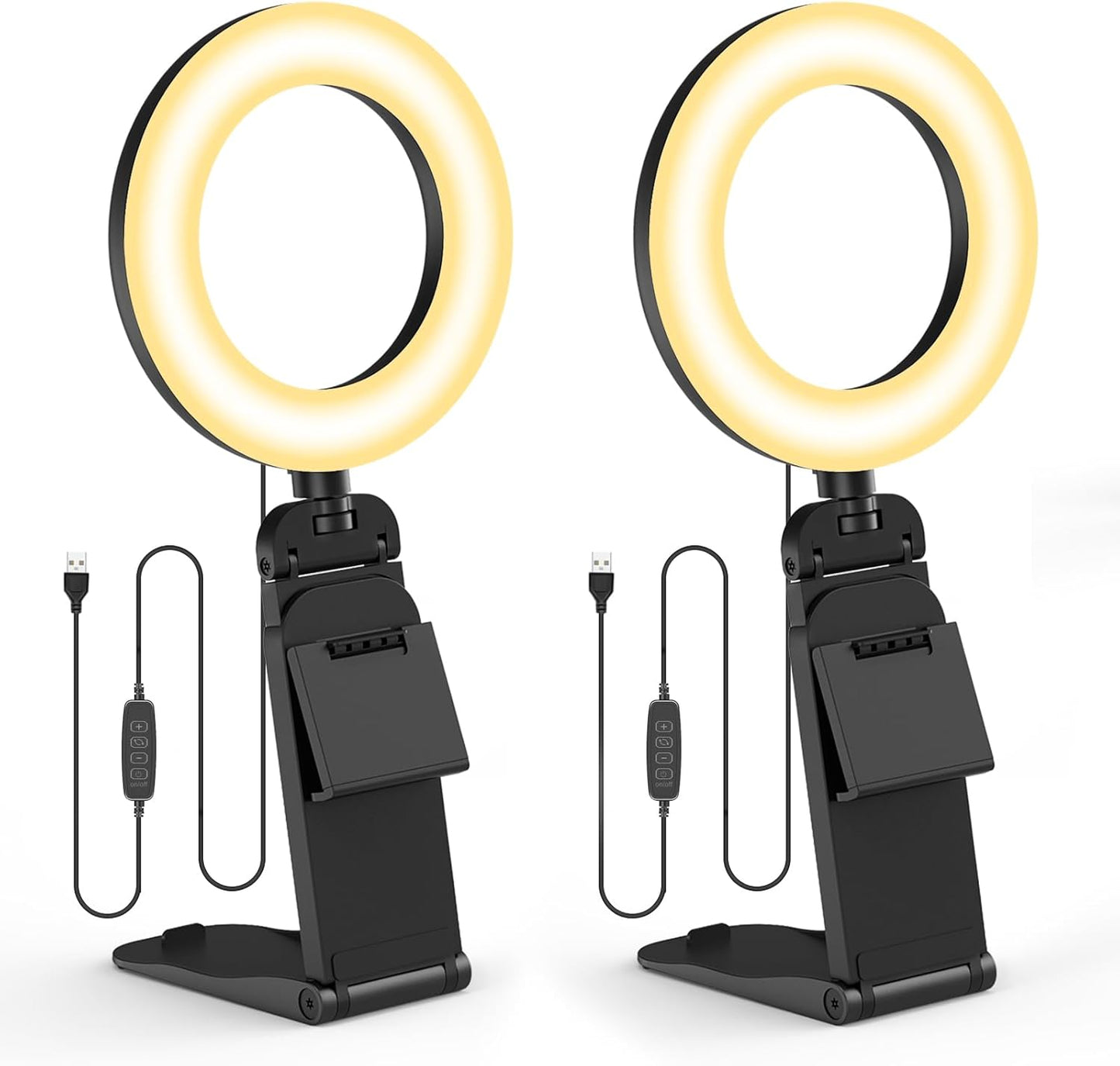 5 inch portable mini LED ring selfie light