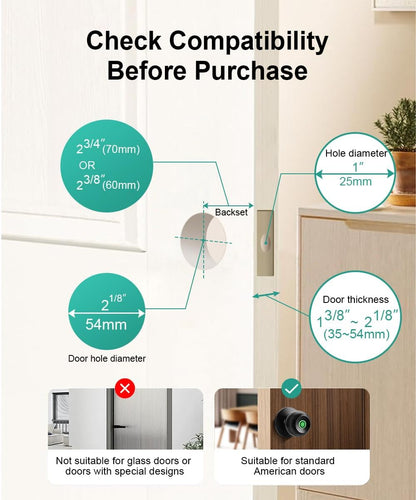 Smart Fingerprint Door Knob with Lock