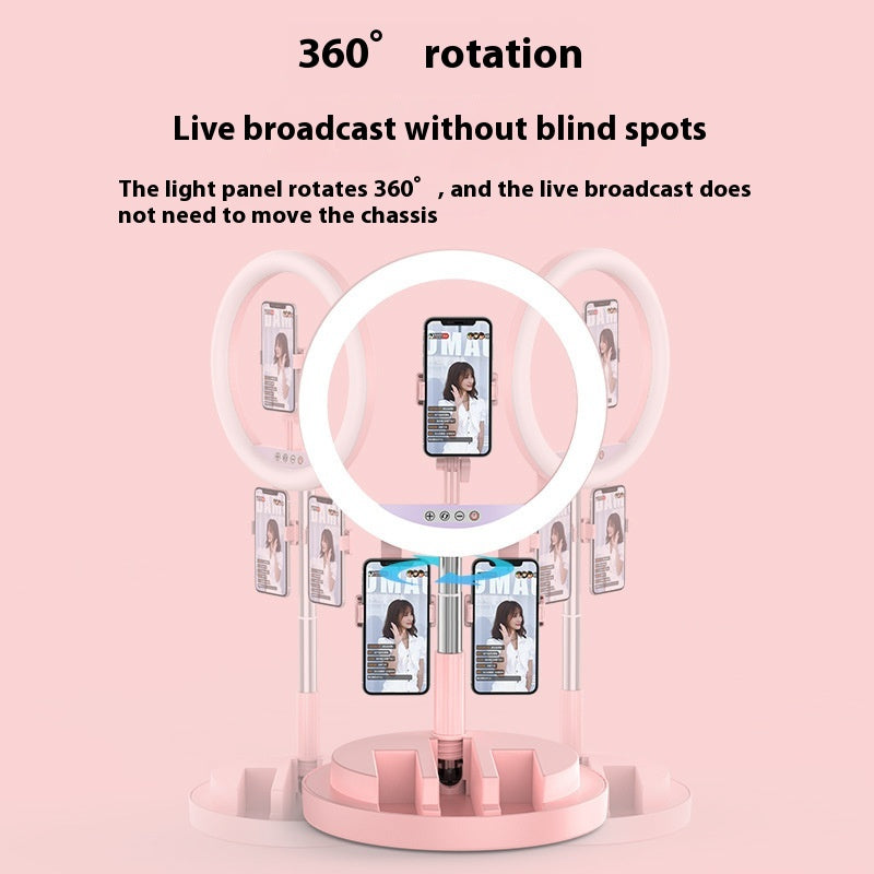 Multi-Position Selfie Fill Light Desktop Live Stream Bracket