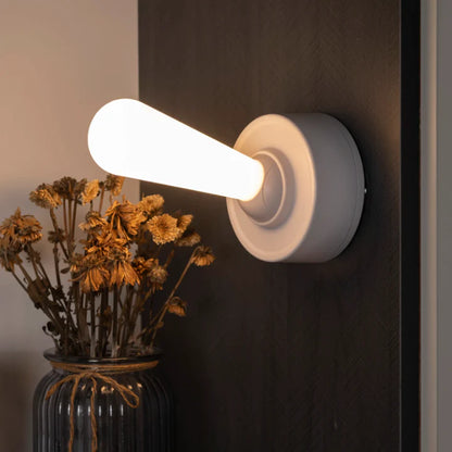 Creative Lever Dimmable Night Light - Minimalist Cordless Silicone Wall Lamp