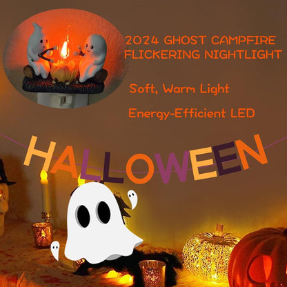 Ghost Campfire Flickering Night Light