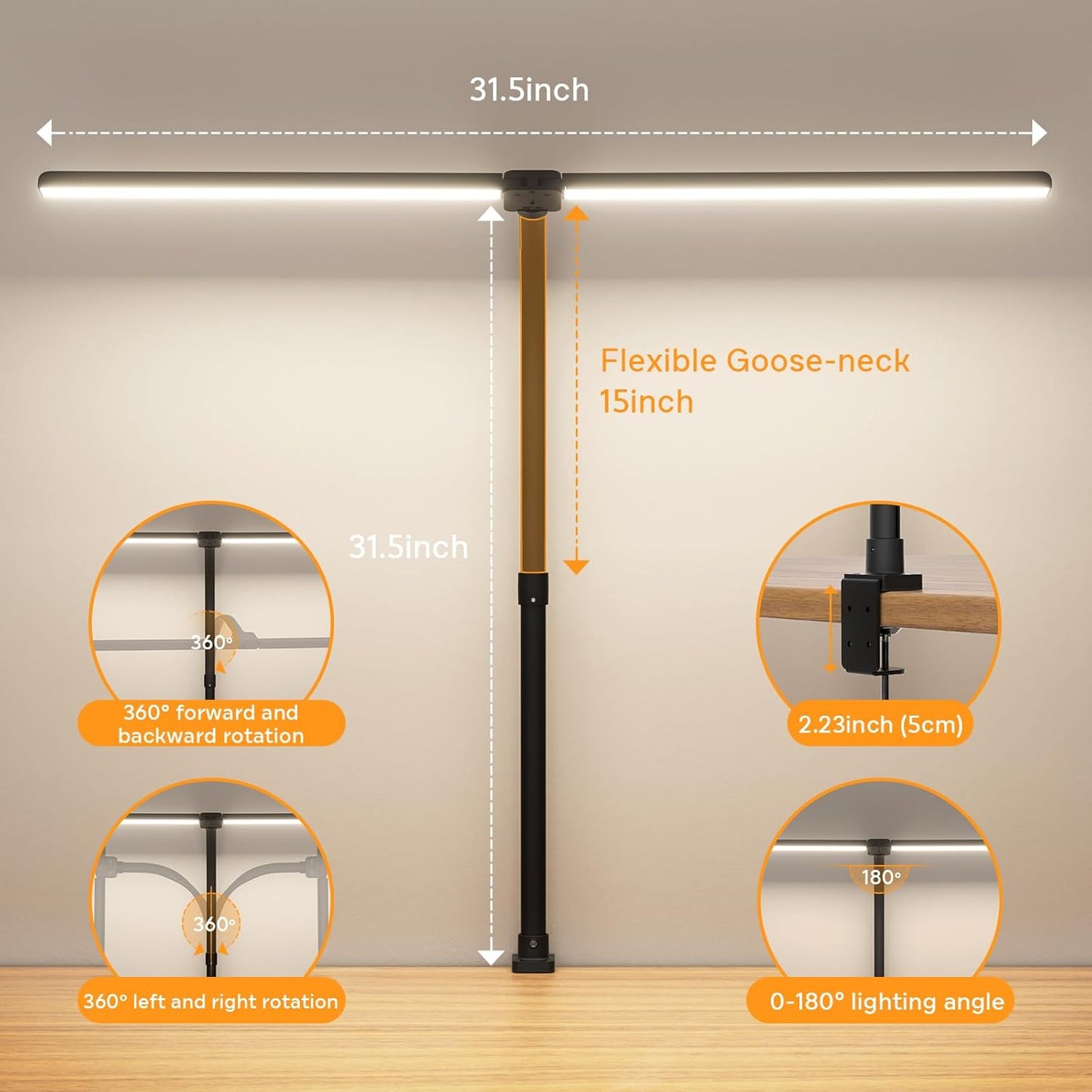 LED Desk Lamp for Home Office