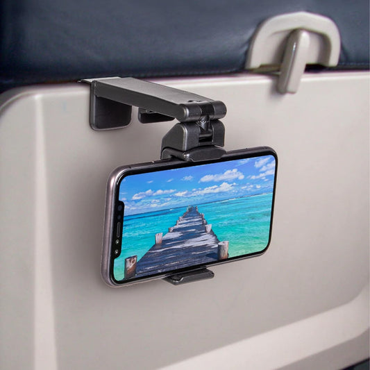 Universal aircraft travel mobile phone holder