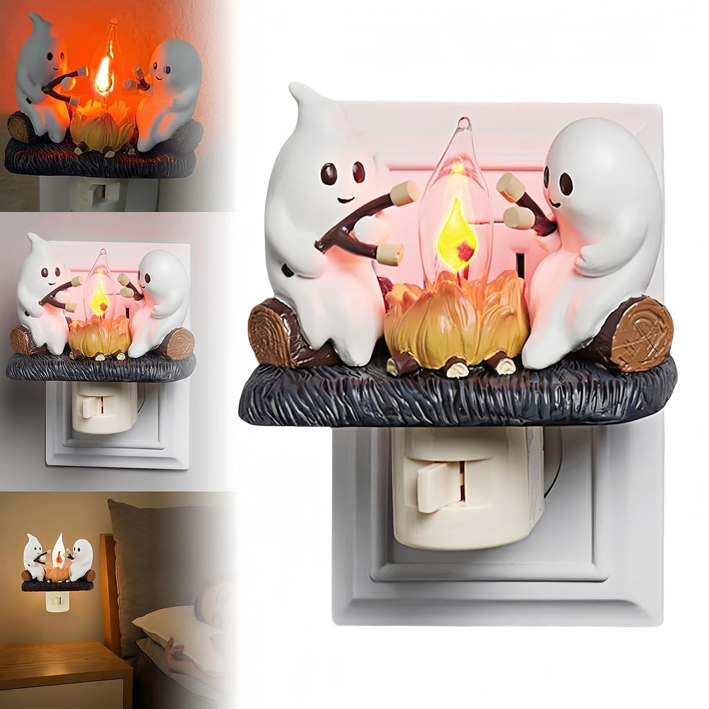 Ghost Campfire Flickering Night Light