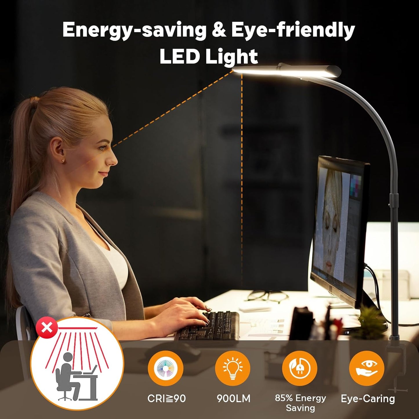 LED Desk Lamp for Home Office