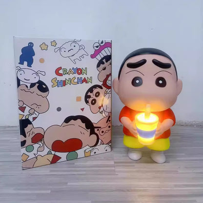 Shin-chan Drinking Water Figurine Night Light