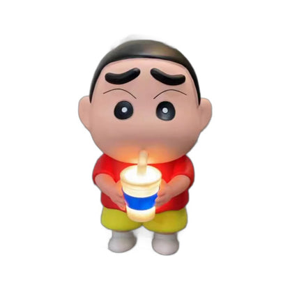 Shin-chan Drinking Water Figurine Night Light