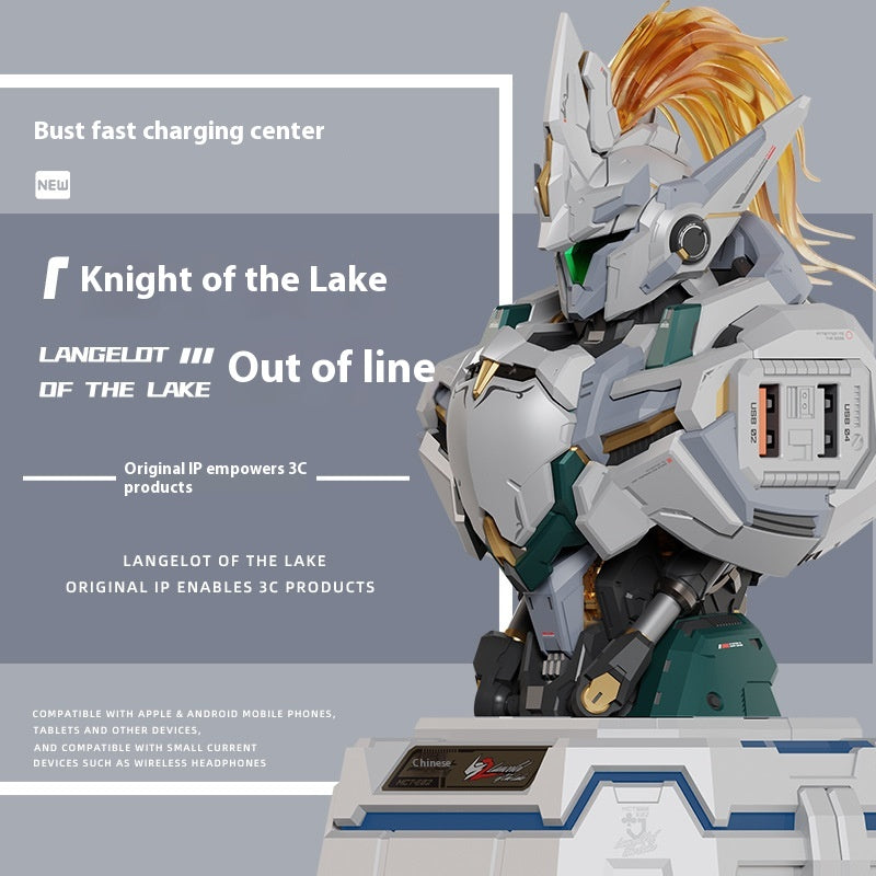 Moshow Lake Knight Model Desktop Decoration Fast Charge