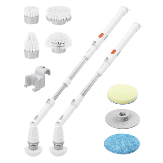 Electric spin scrubber, 8 in 1 spin scrubber