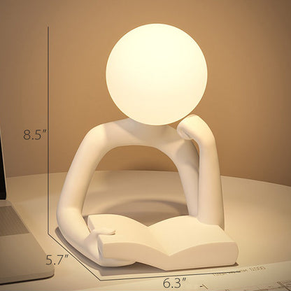 Reading Figure Atmosphere Night Light