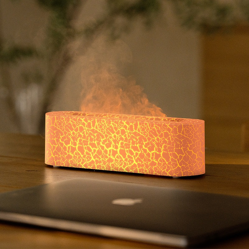 Desktop Colorful Simulation Flame Aroma Diffuser