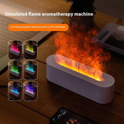 Desktop Colorful Simulation Flame Aroma Diffuser